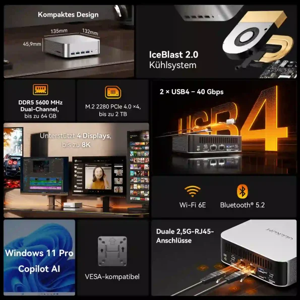 Technische Daten GEEKOM A8 Max