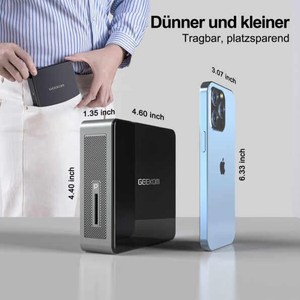 Dünner und kleiner