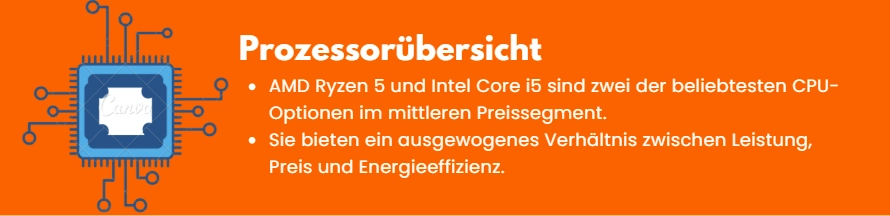 amd ryzen 5 vs intel i5: Prozessorübersicht