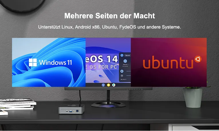 GEEKOM Mini PC MiniAir-11-Mehrere Seiten der Macht