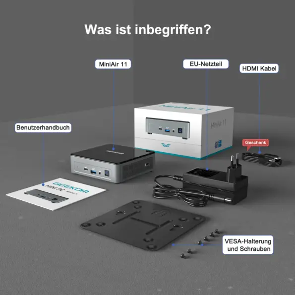 MiniAir 11 Was ist inbegriffen