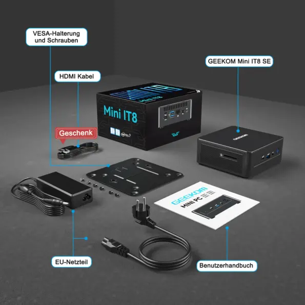 Mini IT8 SE Paketliste