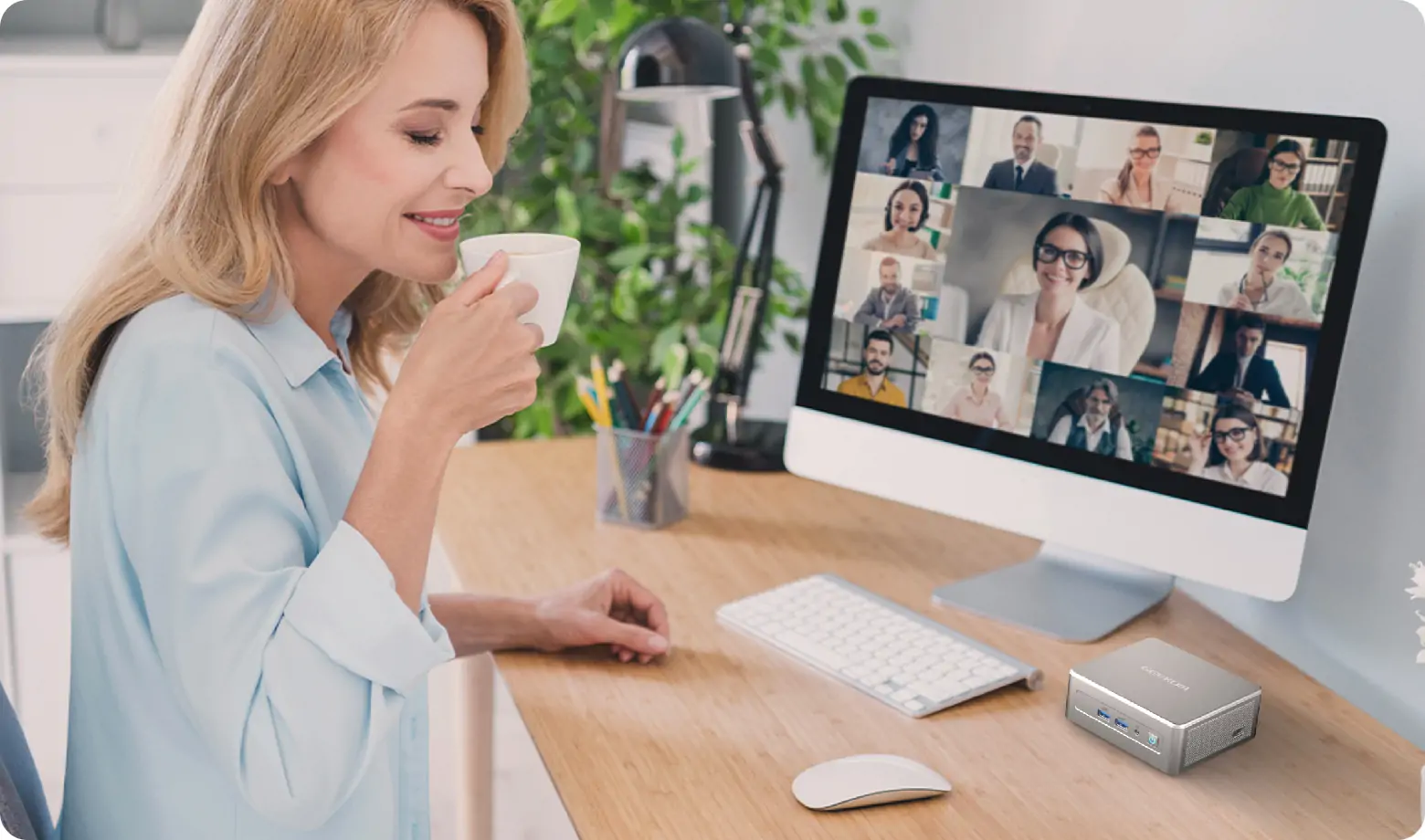 GEEKOM-A5 Mini-PC für Zoom-Teams Remote Meetings
