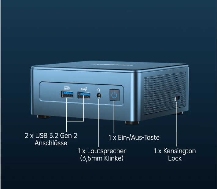 GEEKOM Mini IT13 mehere Ports