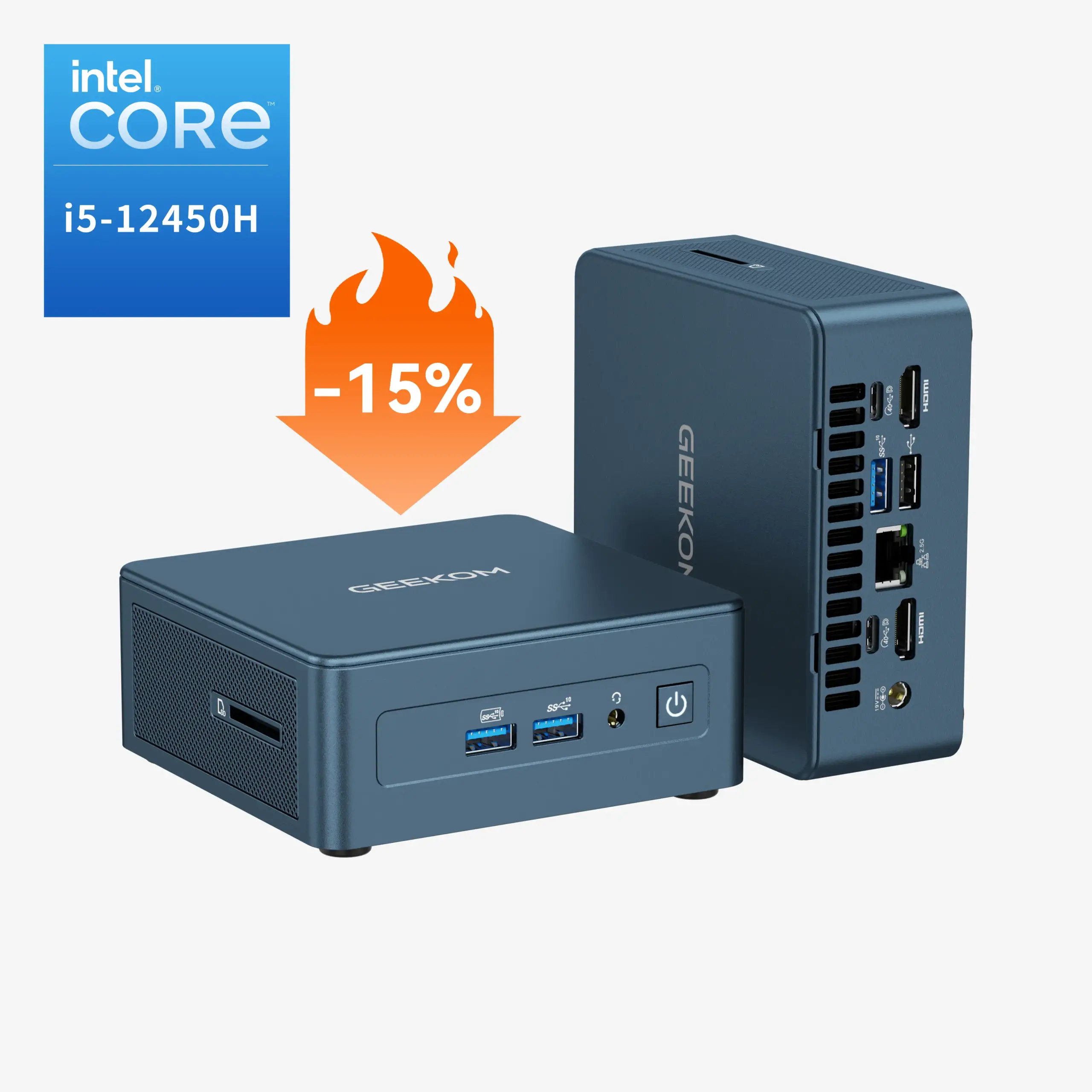 GEEKOM Mini IT12 Mini-PC mit Intel Core i5-12450H
