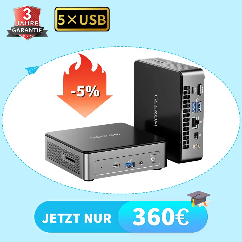 GEEKOM Air12 2026: Intel Pentium Gold 7505 Mini PC