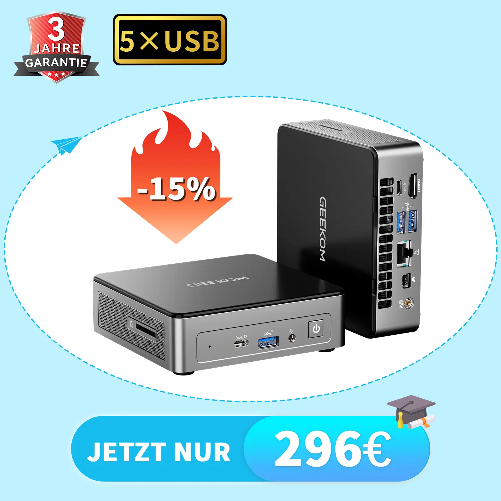GEEKOM Air12 2026: Intel Pentium Gold 7505 Mini PC