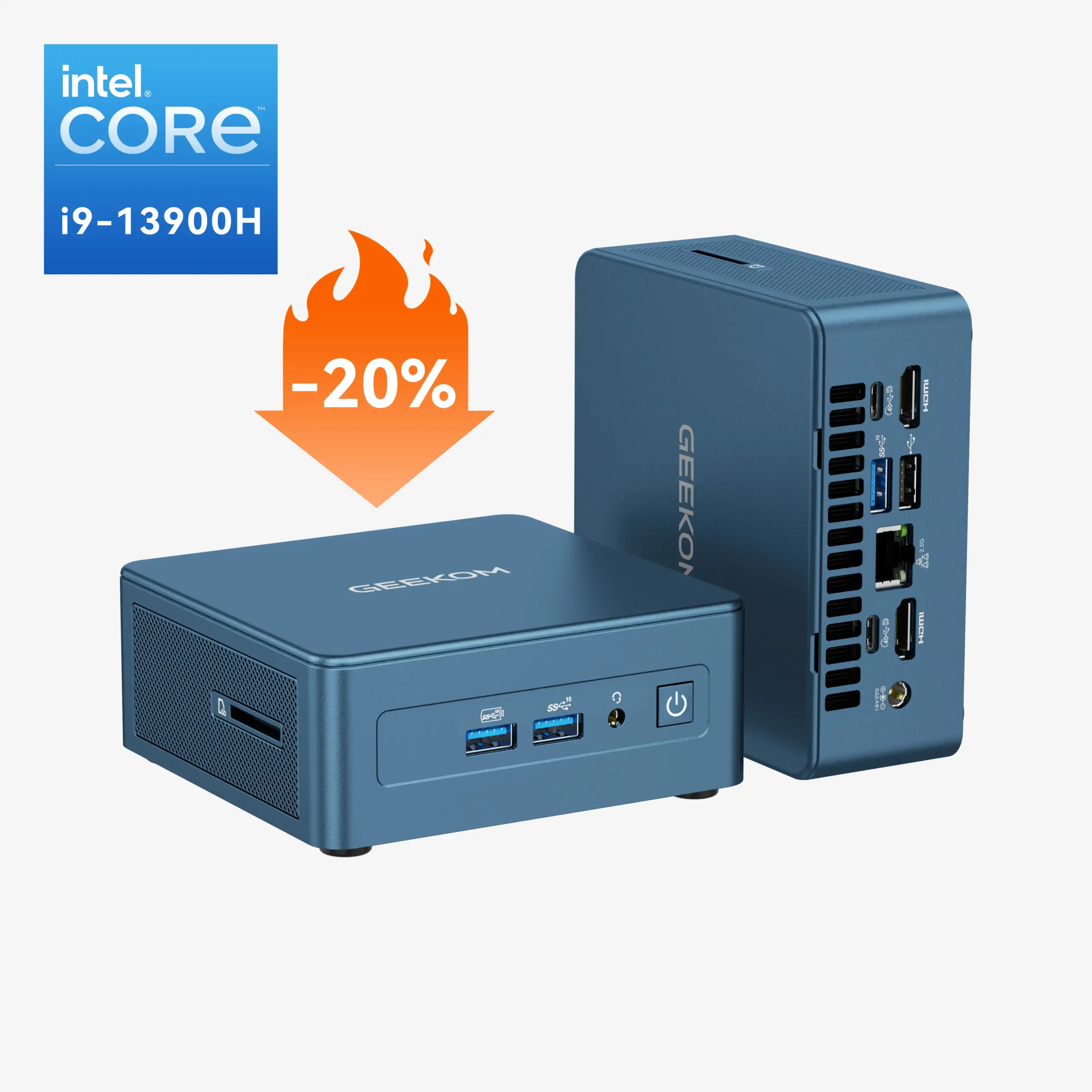 GEEKOM Mini IT13 Mini-PC mit Intel® Core™ i9 der 13. Generation