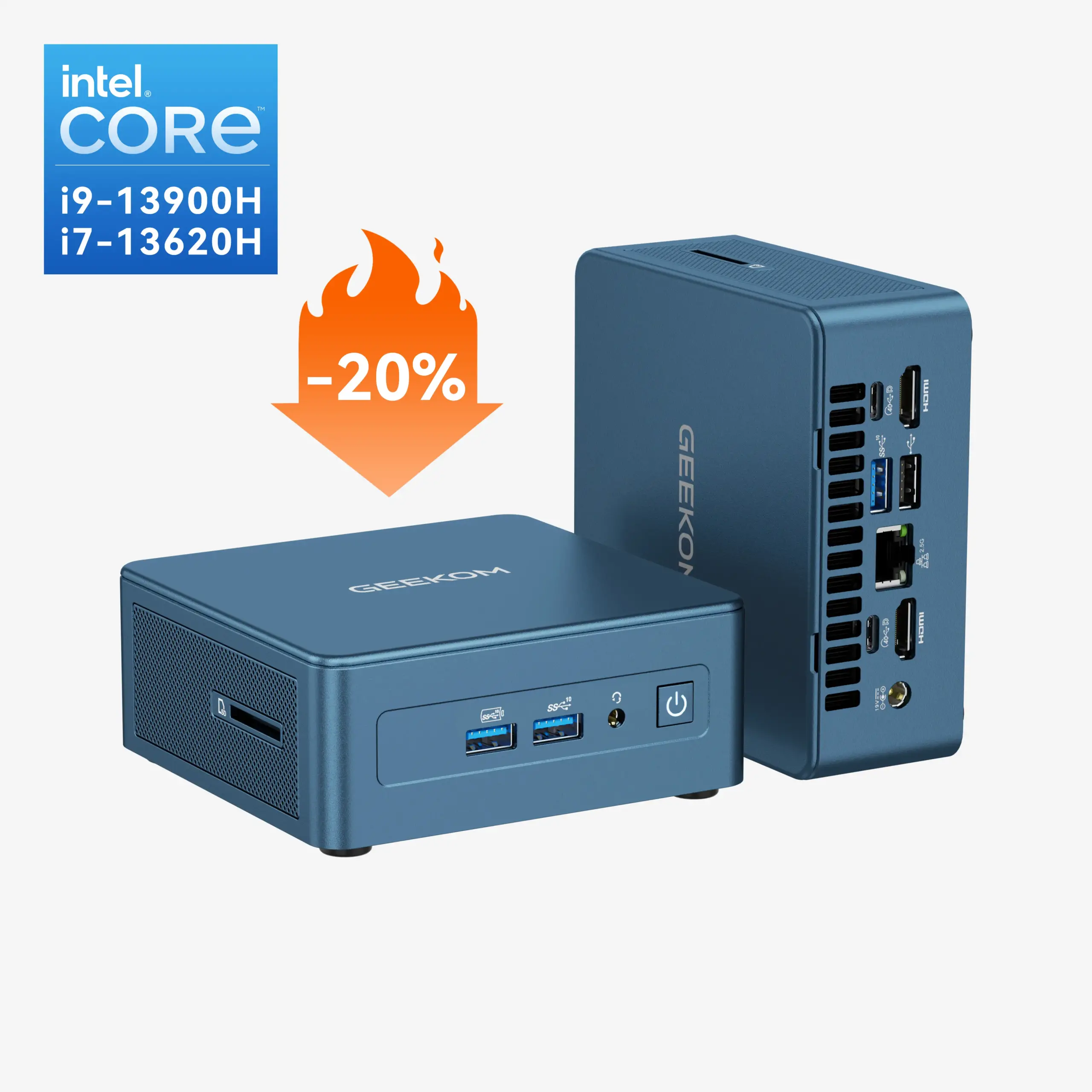 GEEKOM Mini IT13 Mini-PC mit Intel® Core™ i9/i7 der 13. Generation