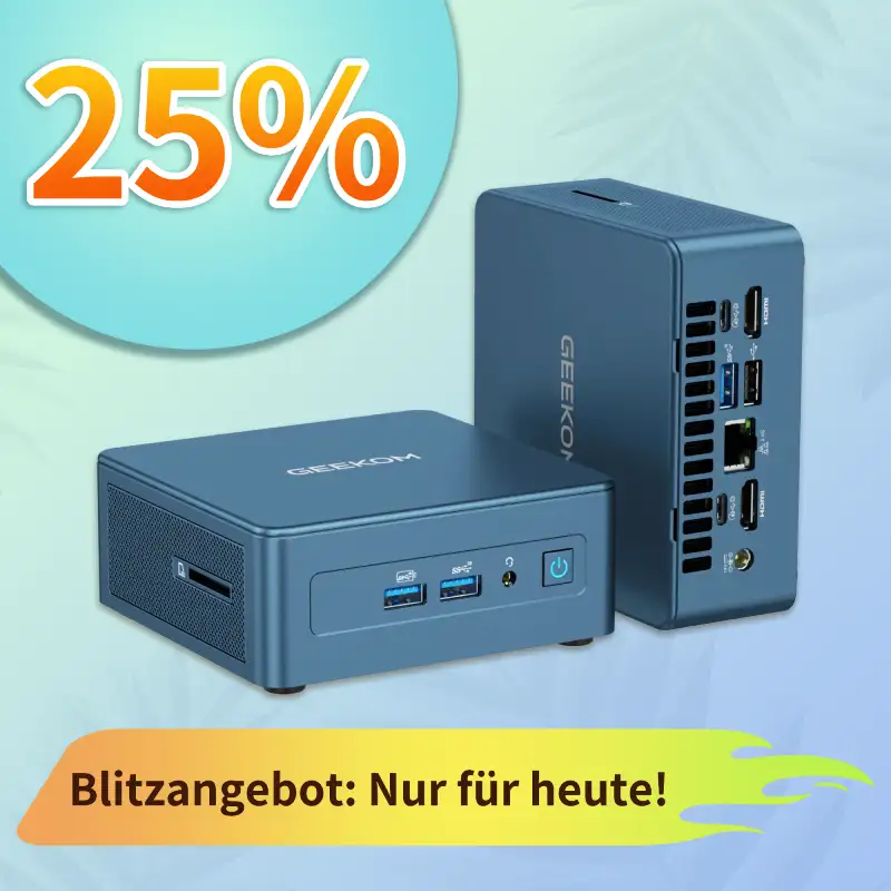 GEEKOM Mini IT13 Mini-PC mit Intel® Core™ i9 der 13. Generation
