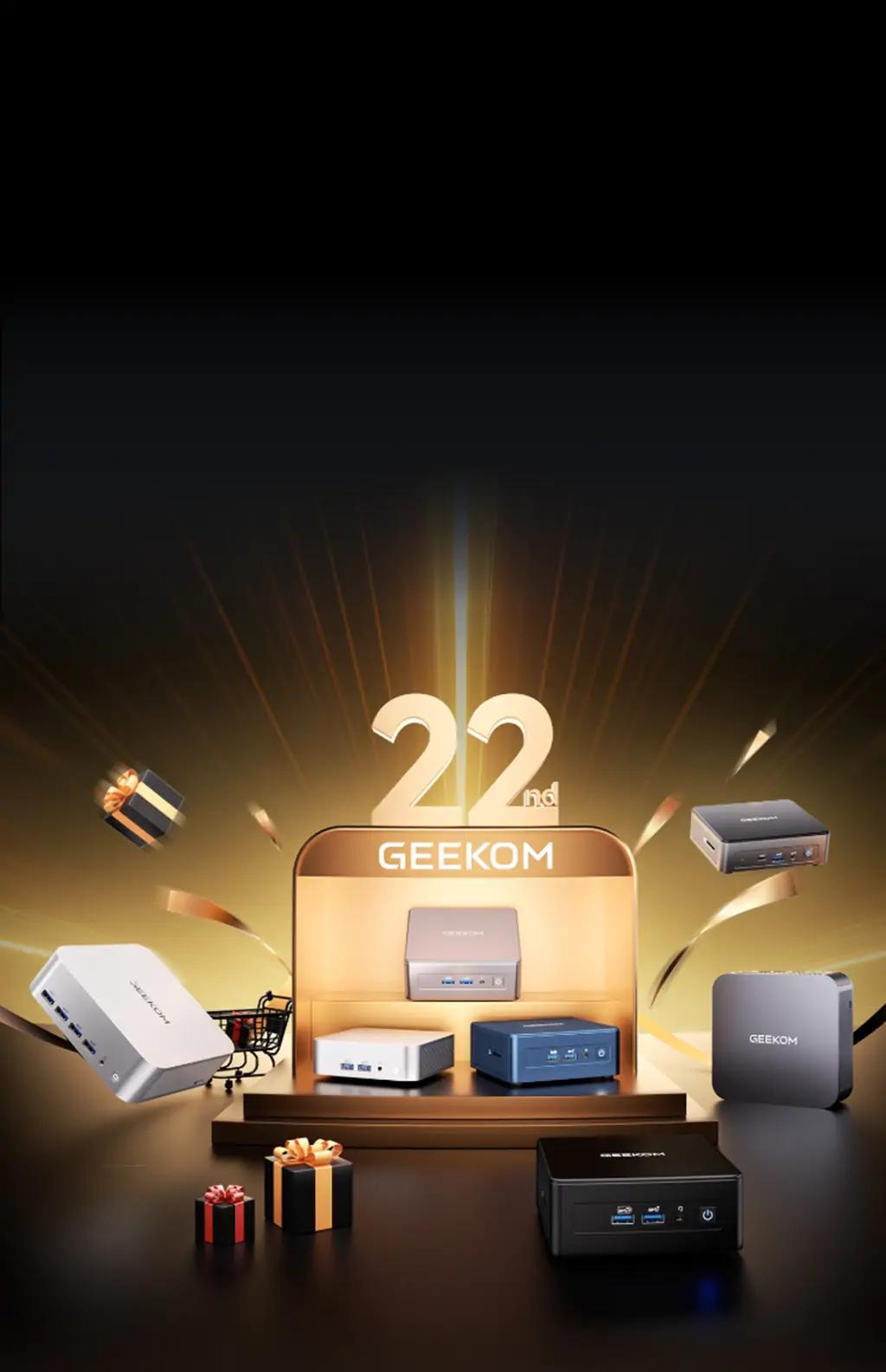 GEEKOM 22-jähriges-Jubiläum