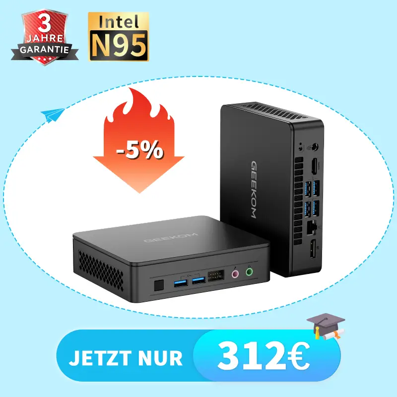 GEEKOM Mini Air12 Lite: Intel N95 Mini PC | GEEKOM DE