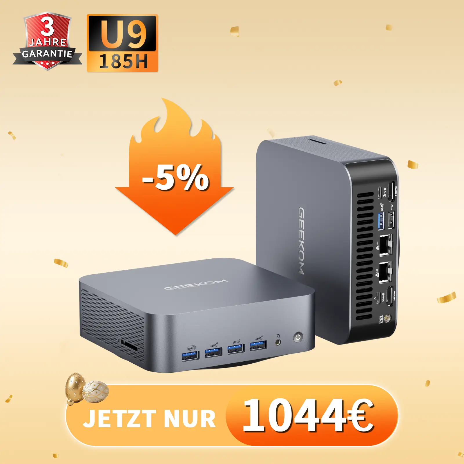 GEEKOM GT1 Mega AI Mini PC｜Intel Core U9-185H, U5-125H Mini PC