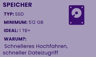 Bester Computer für den 3D-Druck 2025: Speicher