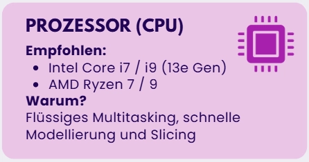 Bester Computer für den 3D-Druck 2025: CPU