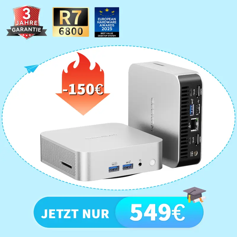 GEEKOM A6 Mini PC｜AMD Ryzen™ 7 6800H Mini PC