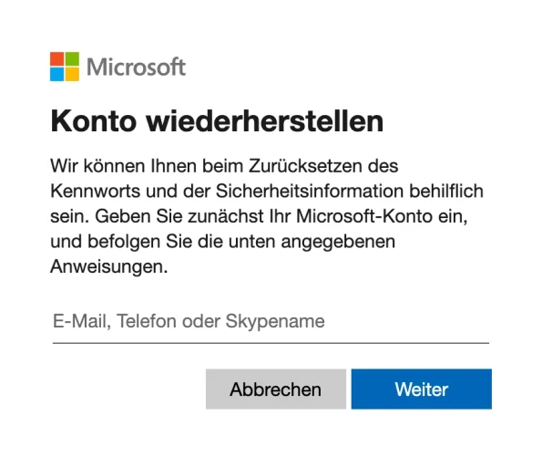PC Passwort vergessen: Konto wiederherstellen