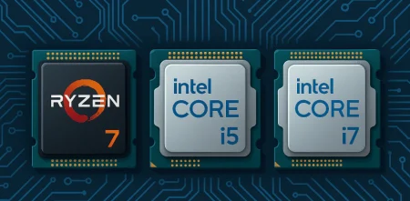AMD Ryzen 7 vs. intel i5 vs. intel i7