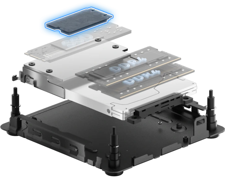 M.2 2242 SATA-SSD-Steckplatz Bis zu 1 TB