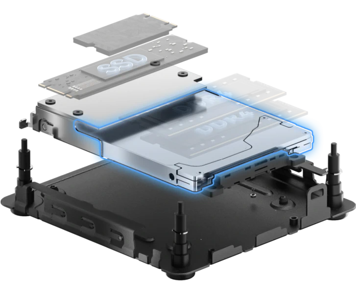 2,5" SATA-HDD-Steckplatz (7 mm) Bis zu 2 TB