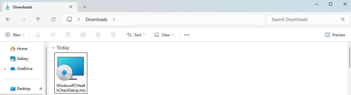 PC Health Check: installation