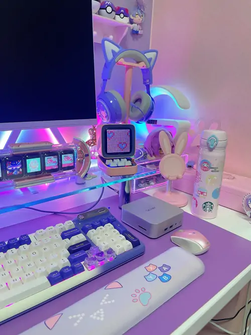 Pink PC Desktop-Display