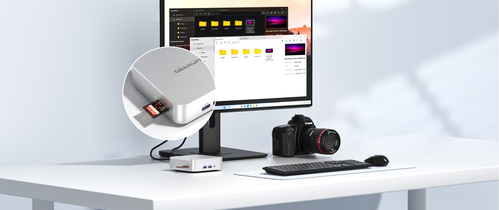 Geekom A5 Pro Mini PC: Blitzschneller Datentransfer