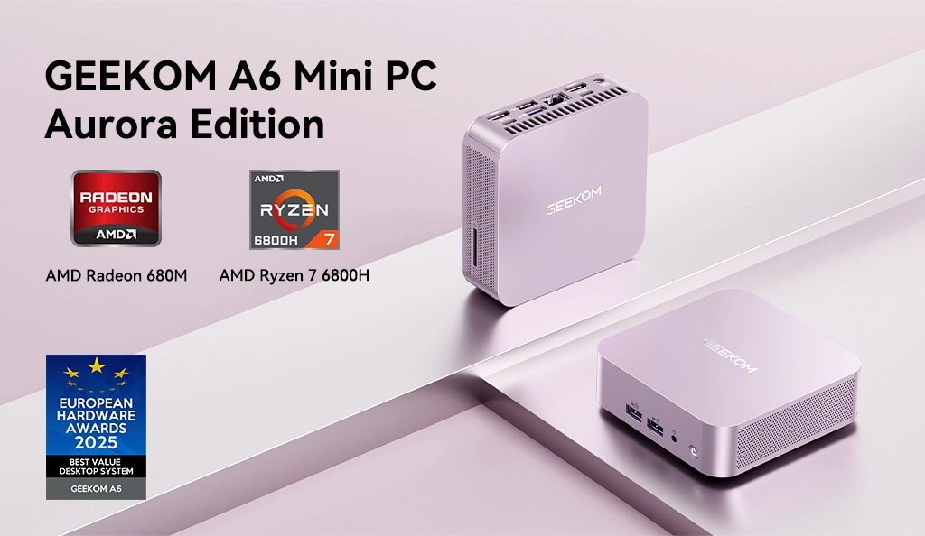 geekom a6 pink pc aurora edition
