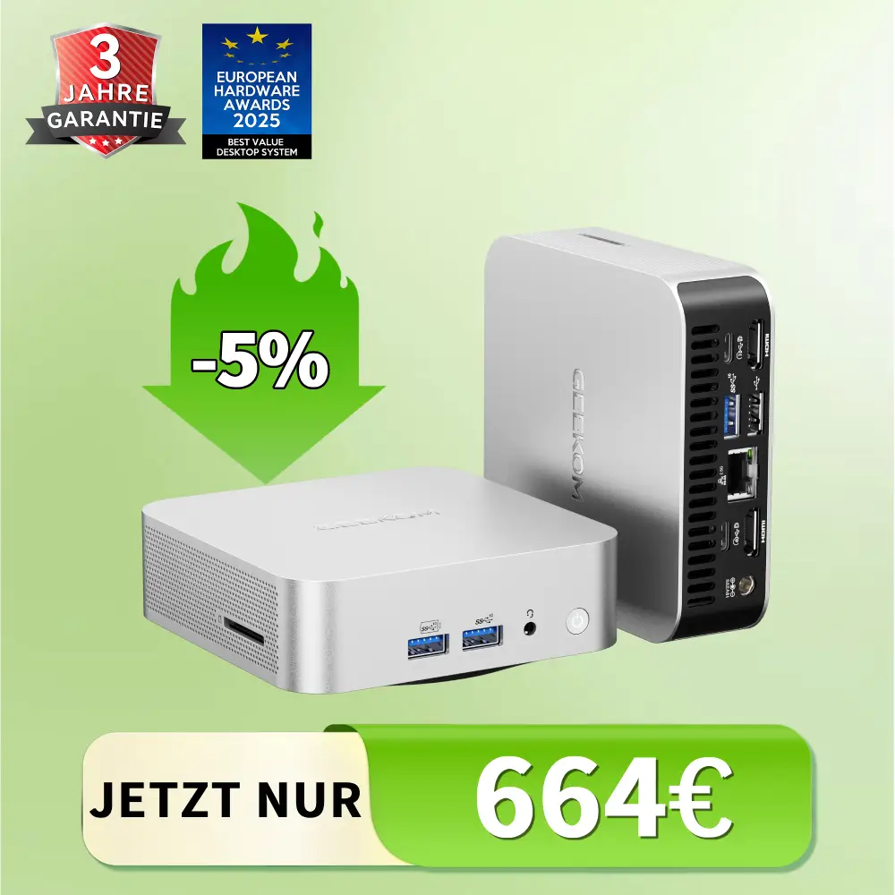 GEEKOM A6 Mini PC｜AMD Ryzen™ 7 6800H Mini PC