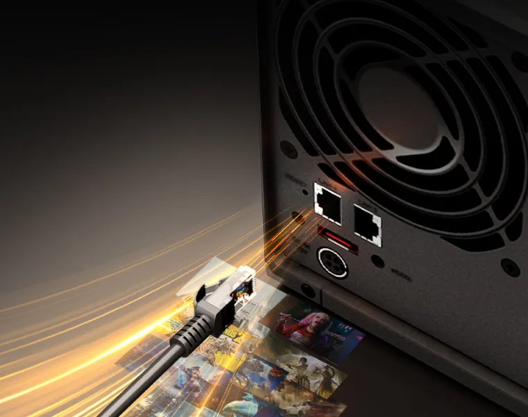 Die Datenübertragung erfolgt mit doppelter Geschwindigkeit.