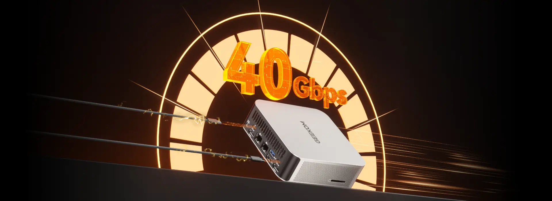 Die USB-Übertragungsgeschwindigkeit erreicht 40 Gbit/s.