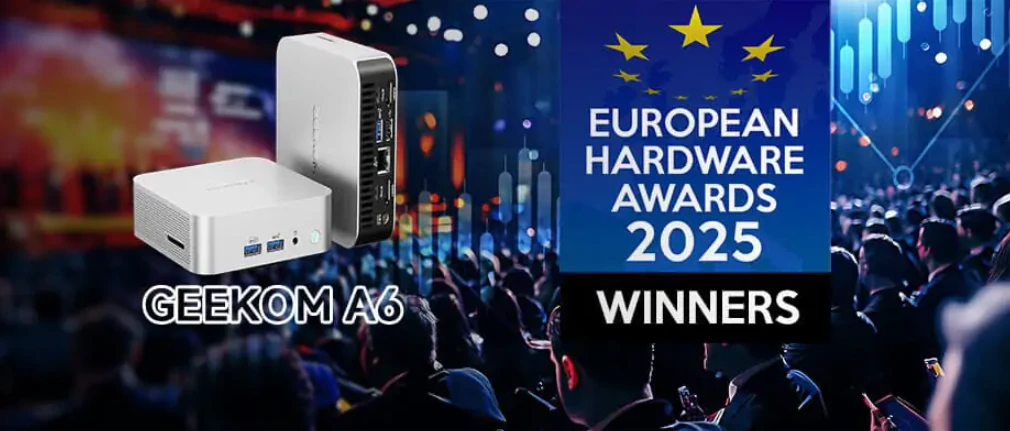 GEEKOM A6 gewinnt europäischen Preis als Windows 11 Mini PC