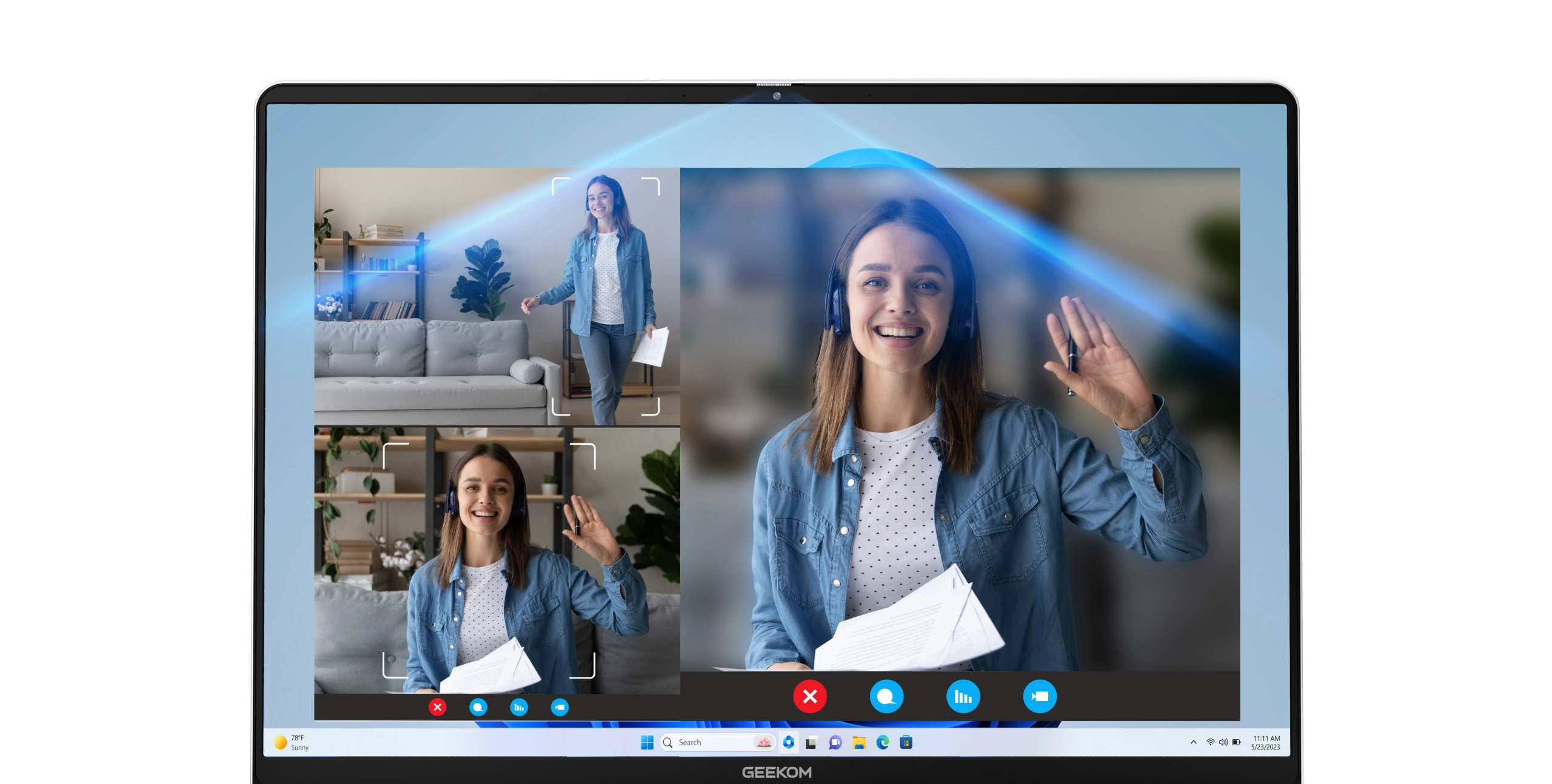 Kamera Intelligente Porträtverfolgung Anzeige