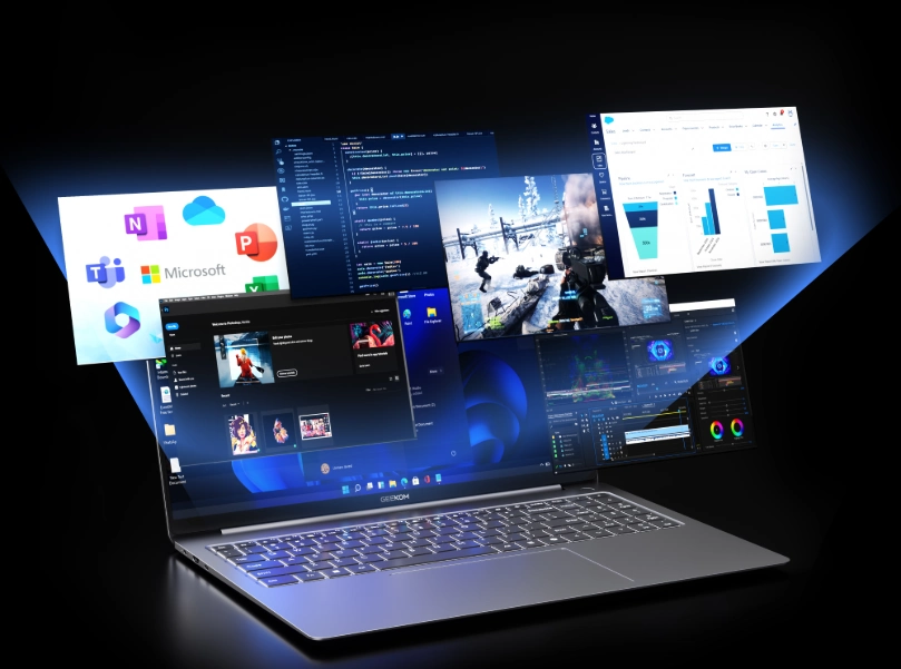 LPDDR5X-RAM & PCIe 4.0 SSD – blitzschnell starten, Apps ohne Verzögerung nutzen, Dateien im Handumdrehen übertragen.