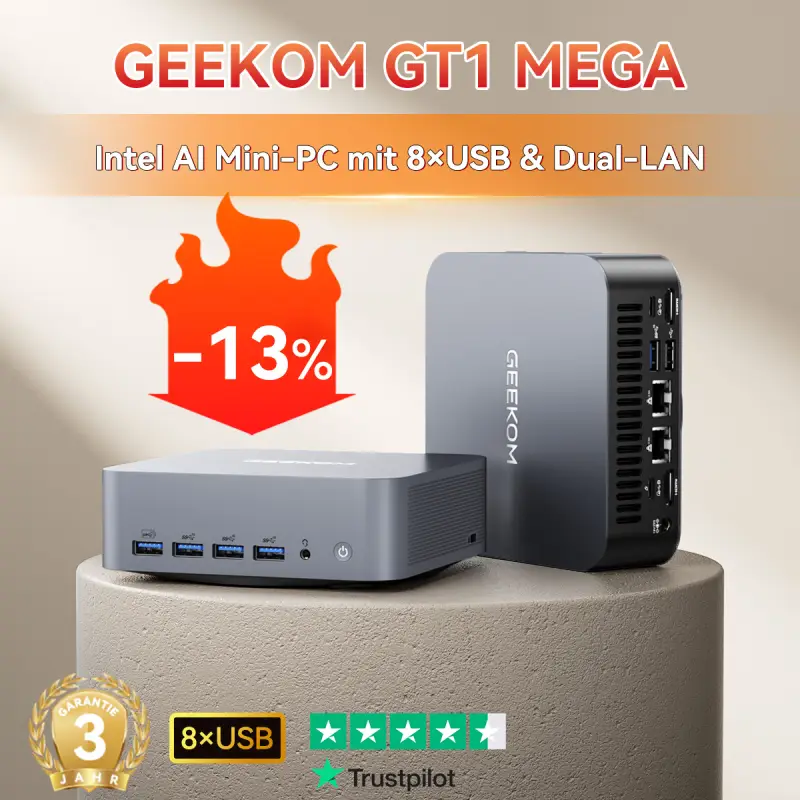 GEEKOM GT1 Mega Mini AI PC