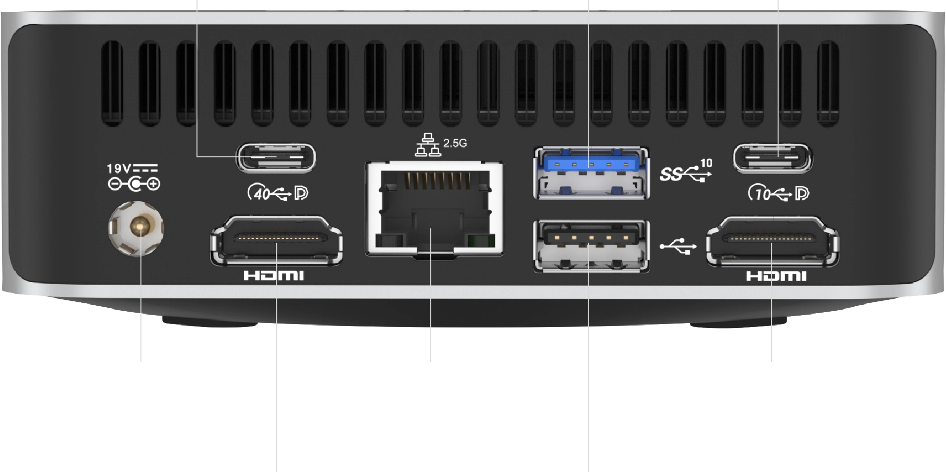 Rückseite des A7 Mini PCs