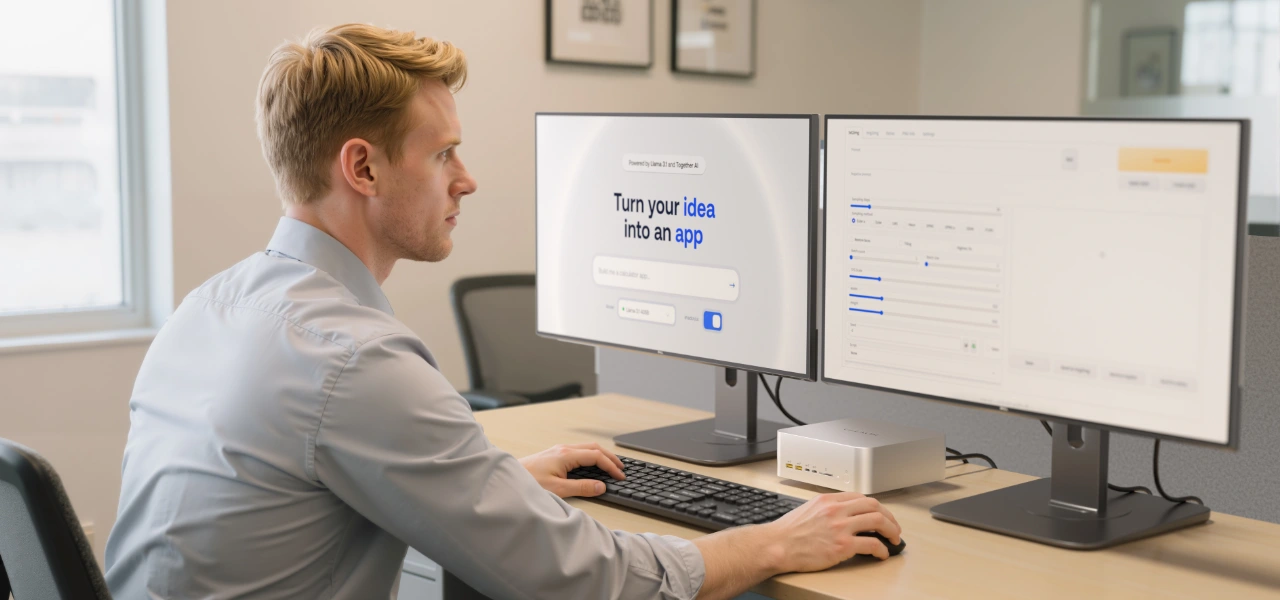 Ryzen AI Max+ 395 Mini PC als kompakte Workstation im Büro