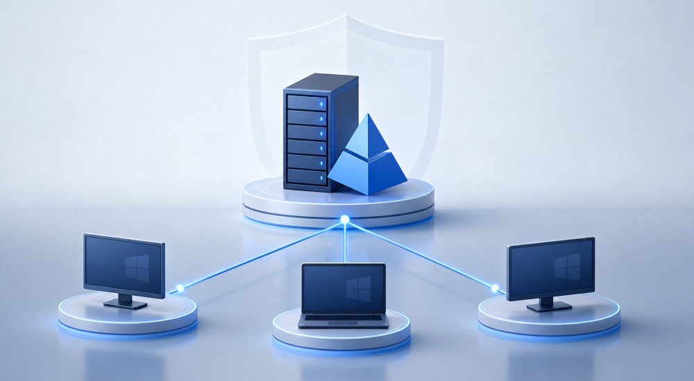 Domänenbeitritt eines Windows Laptops ins Firmennetzwerk