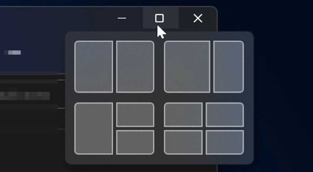 Snap-Layouts zur Fensterverwaltung in Windows 11