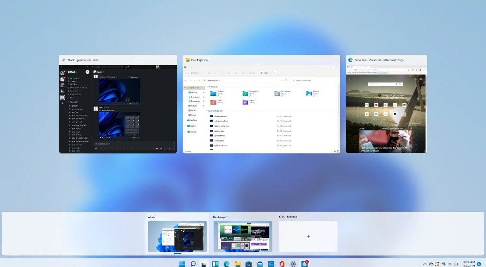 Virtuelle Desktops für getrennte Arbeitsbereiche