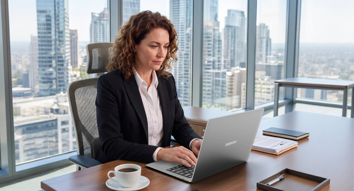 GEEKOM GeekBook X14 Pro – leiser Business Laptop mit 2,8K-OLED für den Arbeitsalltag