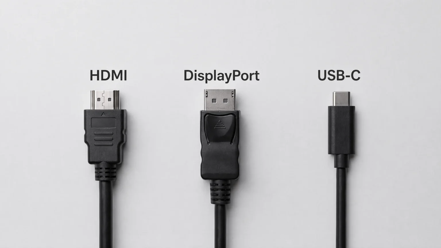 HDMI-, DisplayPort- und USB-C-Videokabel im Vergleich