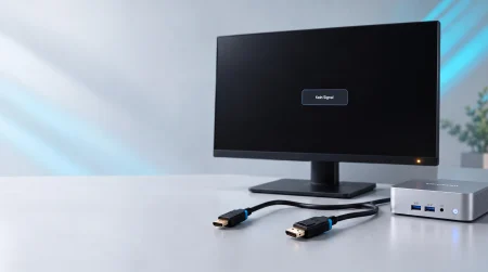 •Monitor geht nicht an oder zeigt kein Signal